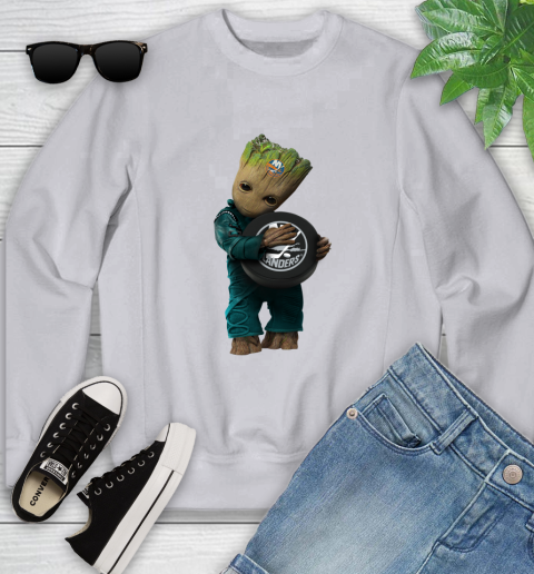 NHL Groot Guardians Of The Galaxy Hockey Sports New York Islanders Youth Sweatshirt 4