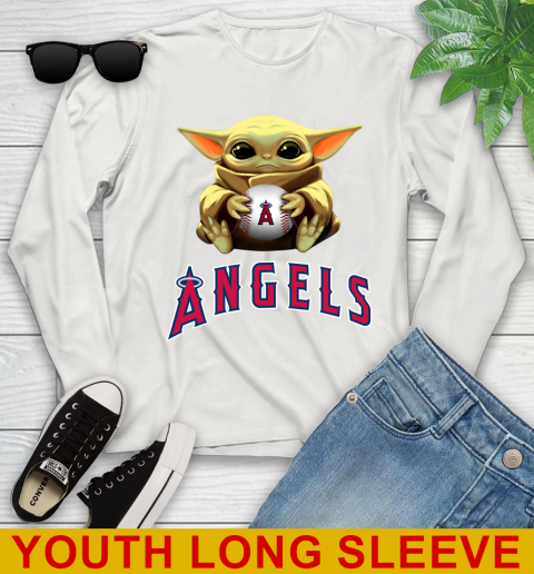 MLB Baseball Los Angeles Angels Star Wars Baby Yoda Shirt 133