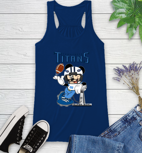 NFL Tennessee Titans Mickey Mouse Disney Super Bowl Football T Shirt Racerback Tank 21