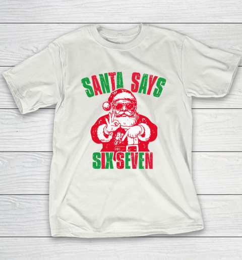 Santa Six Seven Christmas Shirt Youth T-Shirt