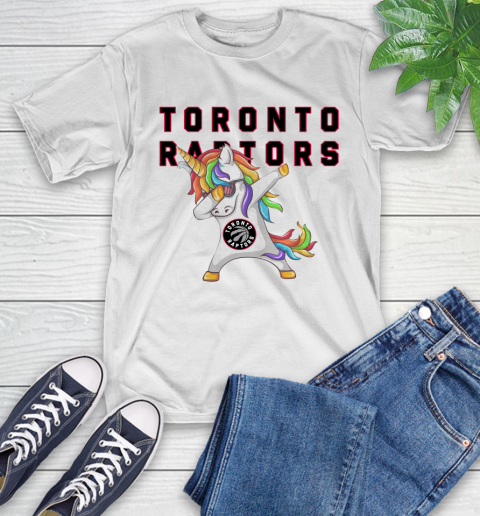 Toronto Raptors NBA Basketball Funny Unicorn Dabbing Sports T-Shirt
