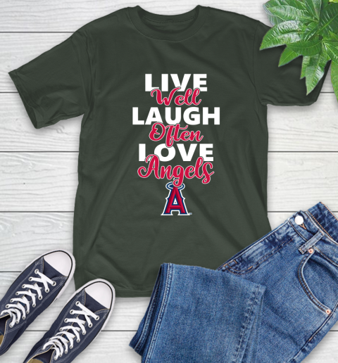 MLB Baseball Los Angeles Angels Live Well Laugh Often Love Shirt T-Shirt 6