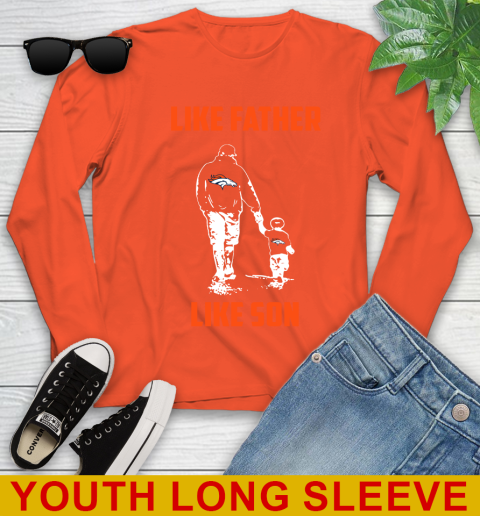 Denver Broncos NFL Football Like Father Like Son Sports Youth Long Sleeve 3