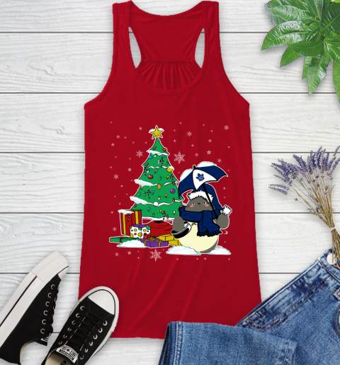 Toronto Maple Leafs NHL Hockey Cute Tonari No Totoro Christmas Sports Racerback Tank 5