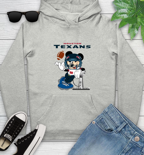 NFL Houston Texans Mickey Mouse Disney Super Bowl Football T Shirt Youth Hoodie