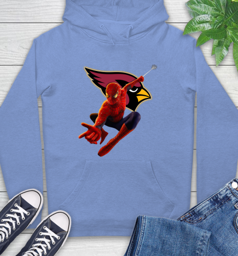 NFL Spider Man Avengers Endgame Football Arizona Cardinals Hoodie 11