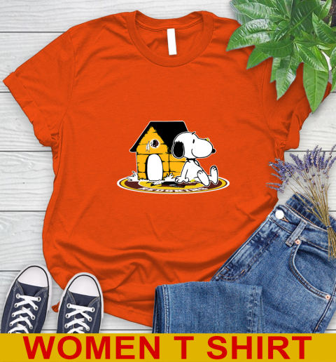 NFL Football Washington Redskins Snoopy The Peanuts Movie Shirt Women's T-Shirt 4