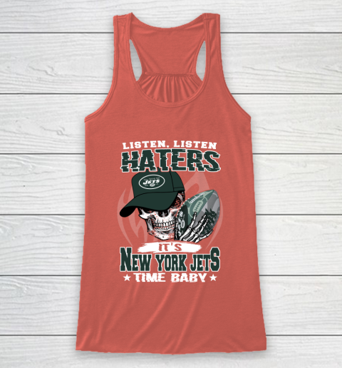 Listen Haters It is JETS Time Baby NFL Racerback Tank 3