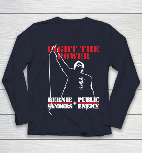 Fight The Power Bernie Sanders Public Enemy Youth Long Sleeve 2