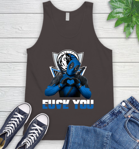 NBA Dallas Mavericks Deadpool Love You Fuck You Basketball Sports Tank Top 6