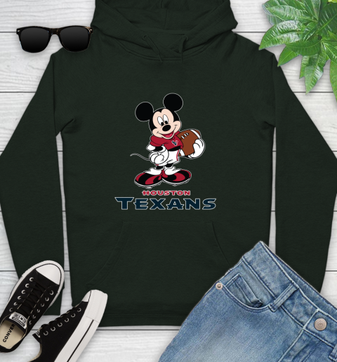 NFL Football Houston Texans Cheerful Mickey Mouse Shirt Youth Hoodie 12