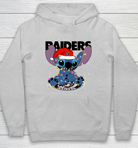 Oakland Raiders NFL Football noel stitch Christmas Hoodie 4
