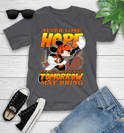 Cincinnati Bengals NFL Football Mickey Disney Never Lose Hope Youth T-Shirt 6