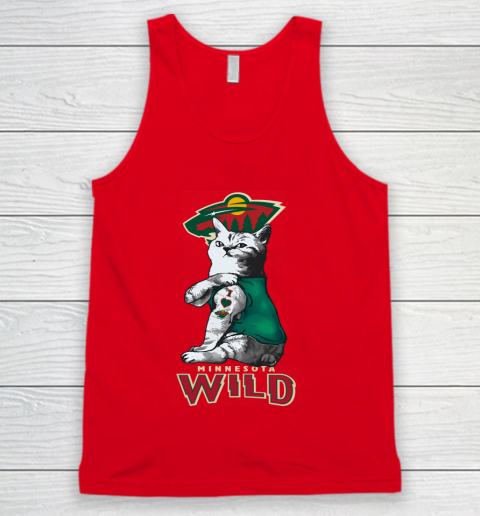 NHL My Cat Loves Minnesota Wild Hockey Tank Top 5