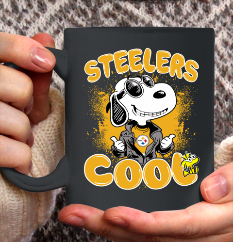 NFL Football Pittsburgh Steelers Cool Snoopy Shirt Ceramic Mug 11oz