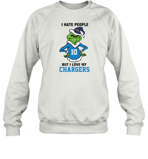 I Hate People But I Love My Los Angeles Chargers Los Angeles Chargers NFL Teams Sweatshirt