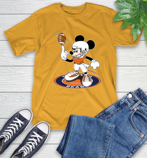 NFL Football Chicago Bears Cheerful Mickey Disney Shirt T-Shirt 3
