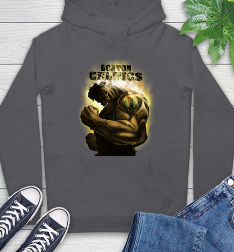 Boston Celtics NBA Basketball Hulk Marvel Avengers Sports Hoodie 7