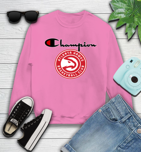 NBA Basketball Atlanta Hawks Champion Shirt Youth Sweatshirt 3