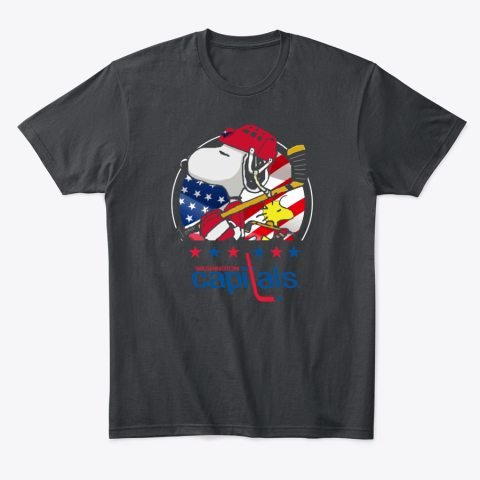 kmtp washington capitals snoopy and woodstock nhl classic t shirt 2 front black
