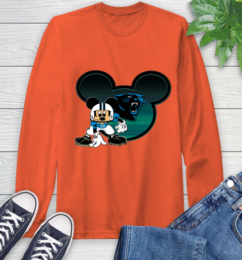 NFL Carolina Panthers Mickey Mouse Disney Football T Shirt Long Sleeve T-Shirt 5