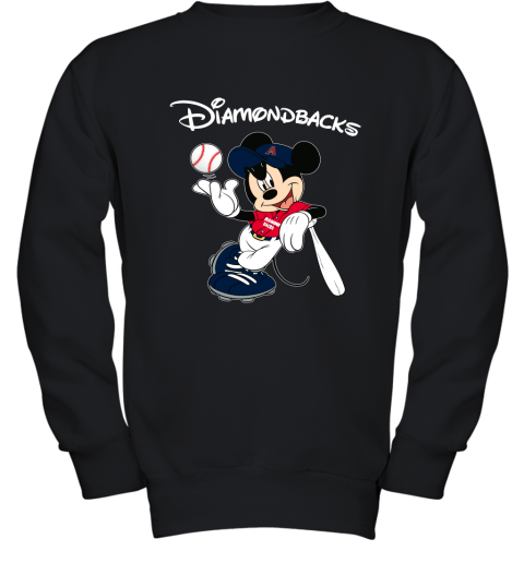 Baseball Mickey Team Arizona Diamondbacks Youth Sweatshirt