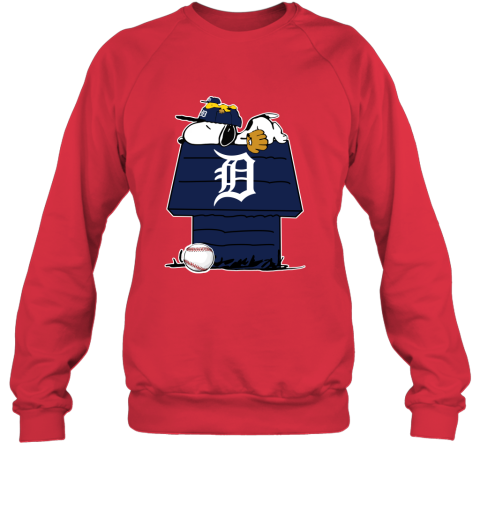 Peanuts Charlie Brown And Snoopy Playing Baseball Detroit Tigers shirt, sweater, hoodie, sweater, long sleeve and tank top