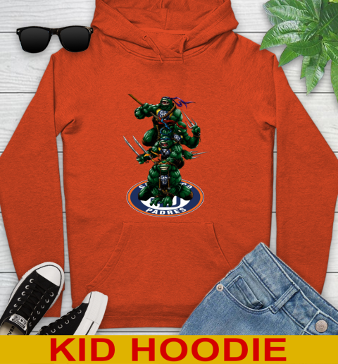 MLB Baseball San Diego Padres Teenage Mutant Ninja Turtles Shirt Youth Hoodie 5