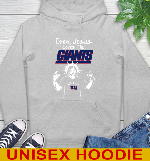 New York Giants NFL Football Even Jesus Loves The Giants Shirt Hoodie 6