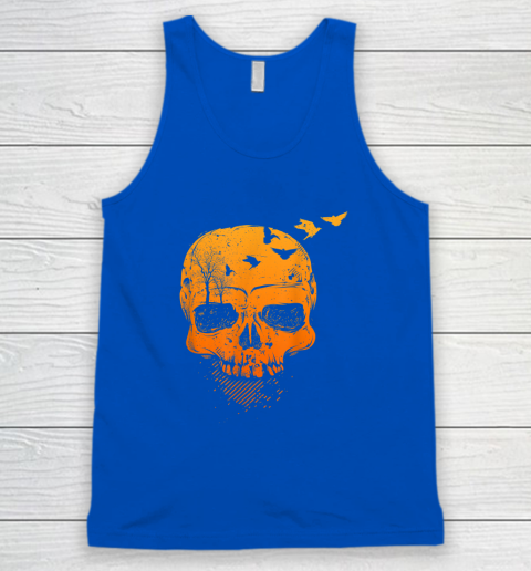 Halloween Skull Decor Vintage Gothic Costume Tank Top 3