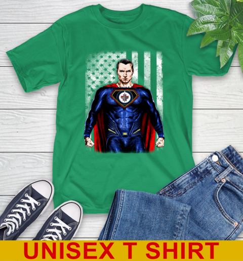 NHL Hockey Winnipeg Jets Superman DC Shirt T Shirt Tee For Sports