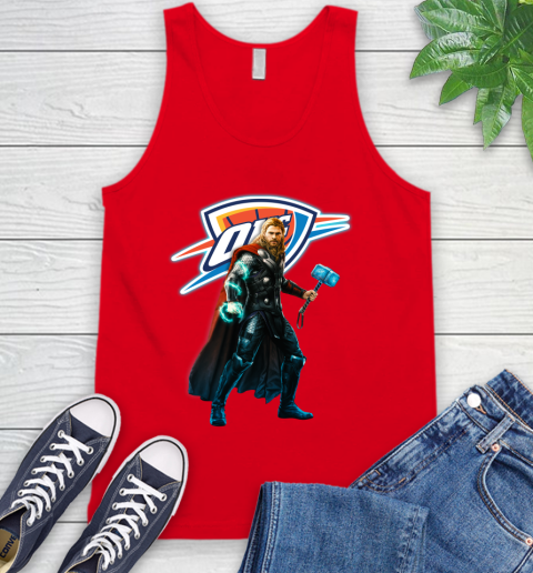 NBA Thor Avengers Endgame Basketball Oklahoma City Thunder Tank Top 6