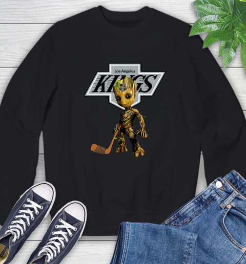 Los Angeles Kings NHL Hockey Groot Marvel Guardians Of The Galaxy Sweatshirt 2