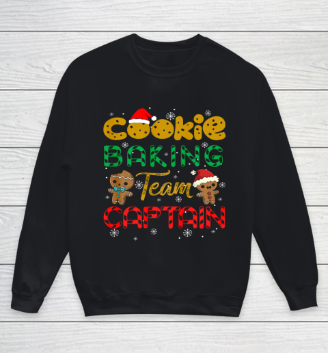 Cookie Baking Team Captain Gingerbread Christmas Youth Sweatshirt