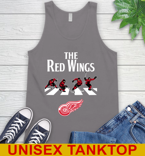 NHL Hockey Detroit Red Wings The Beatles Rock Band Shirt Tank Top 6