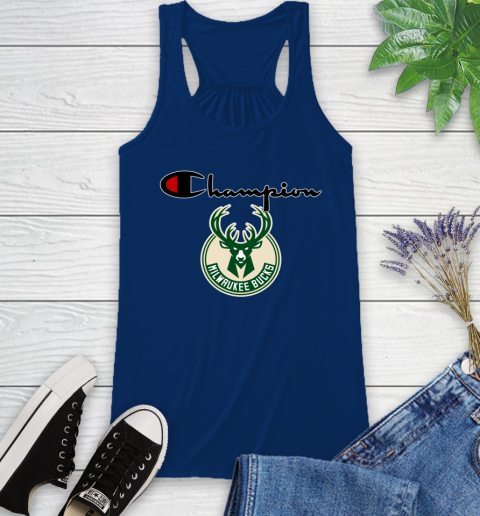NBA Basketball Milwaukee Bucks Champion Shirt Racerback Tank 5