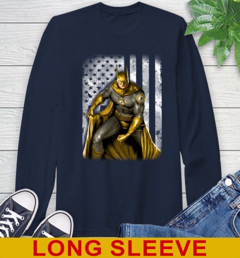 Indiana Pacers NBA Basketball Batman DC American Flag Shirt Long Sleeve T-Shirt 3