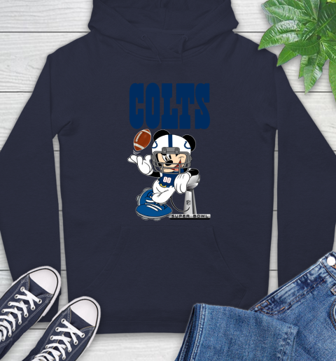 NFL Indianapolis Colts Mickey Mouse Disney Super Bowl Football T Shirt Hoodie 4