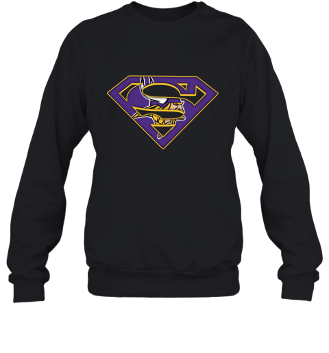We Are Undefeatable The Minnesota Vikings x Superman NFL Sweatshirt