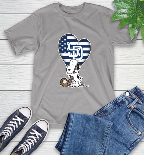 San Diego Padres MLB Baseball The Peanuts Movie Adorable Snoopy T-Shirt 6