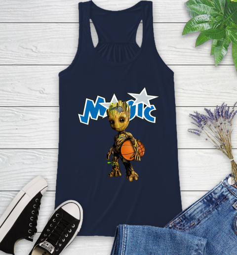 Orlando Magic NBA Basketball Groot Marvel Guardians Of The Galaxy Racerback Tank 12