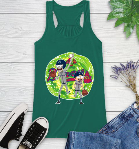 MLB Atlanta Braves Rick And Morty Baseball Sports Racerback Tank 7