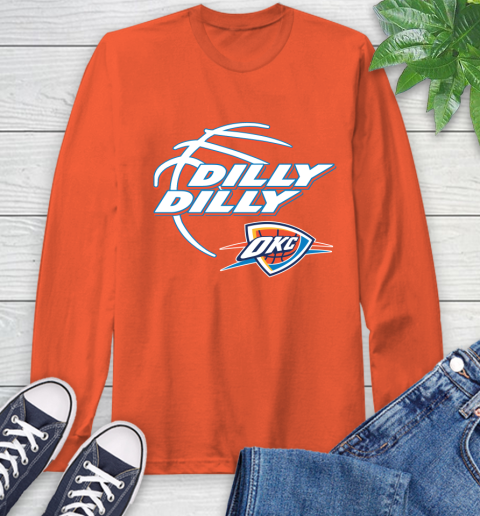 NBA Oklahoma City Thunder Dilly Dilly Basketball Sports Long Sleeve T-Shirt 5
