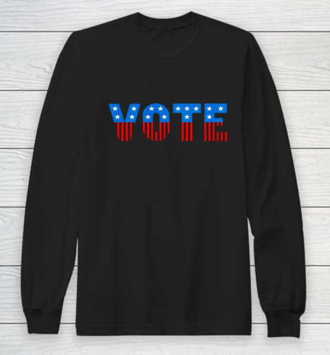 USA Red White and Blue Vote Election Long Sleeve T-Shirt