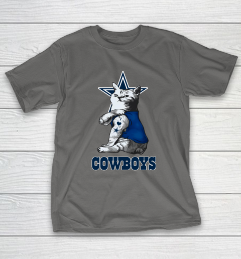 NFL Football My Cat Loves Dallas Cowboys T-Shirt 8