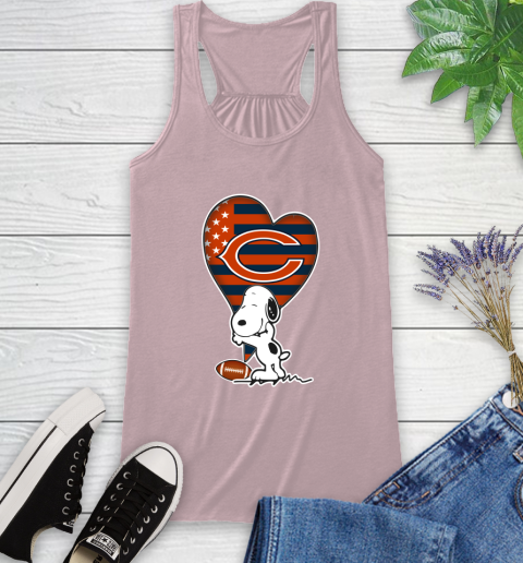 Chicago Bears NFL Football The Peanuts Movie Adorable Snoopy Racerback Tank 11