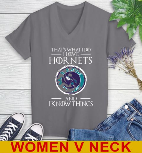 Charlotte Hornets NBA Basketball That's What I Do I Love My Team And I Know Things Game Of Thrones 83