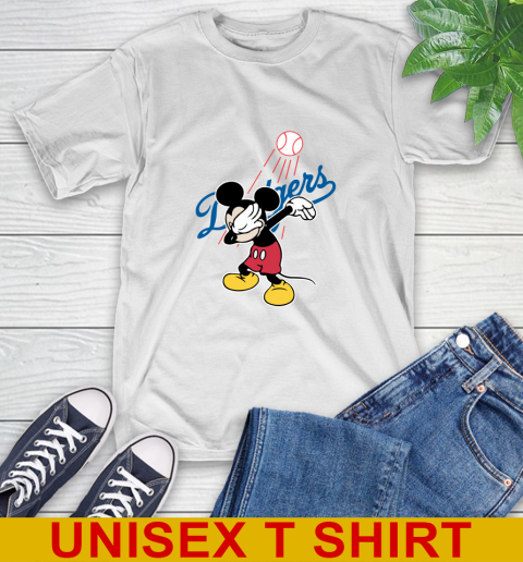 Los Angeles Dodgers MLB Baseball Dabbing Mickey Disney Sports T-Shirt