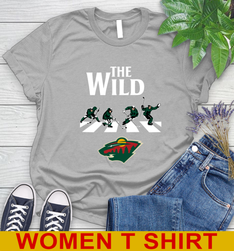 NHL Hockey Minnesota Wild The Beatles Rock Band Shirt Women's T-Shirt 5