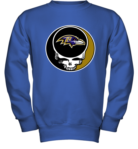 NFL Baltimore Ravens Grateful Dead Rock Band Football Sports - Rookbrand